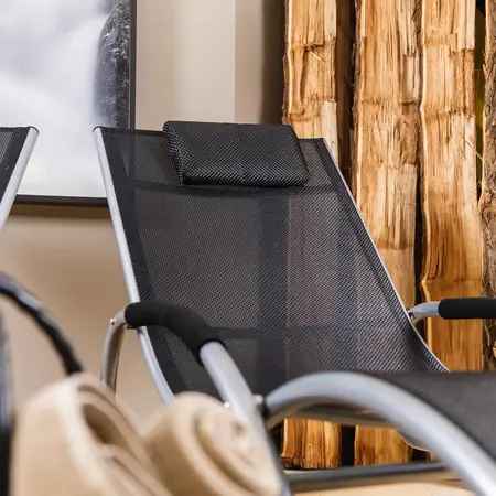 loungers at the Theresia wellness hotel